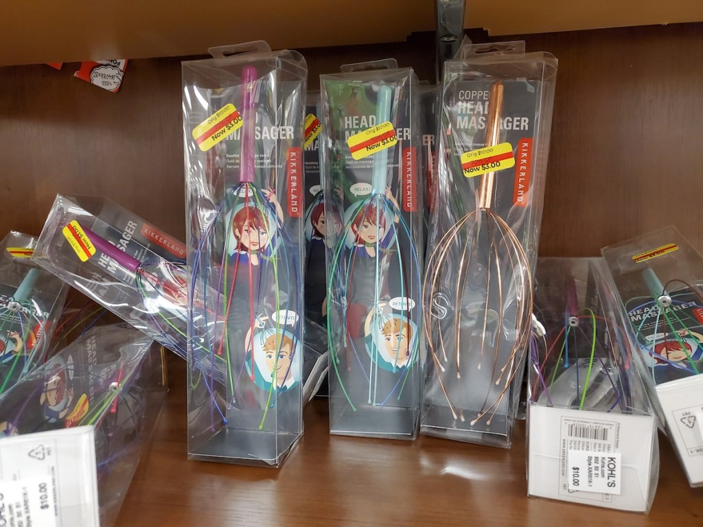 Kikkerland Head Massagers on shelf at Kohl's