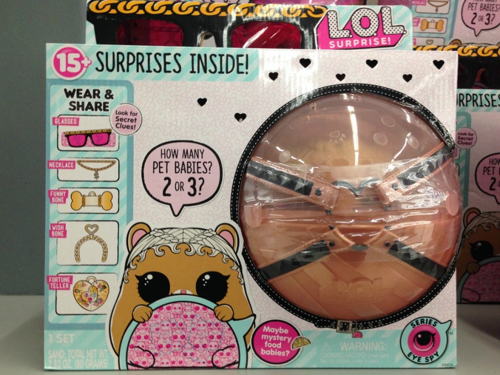 L.O.L. Surprise Biggie Pet in package on display in-store