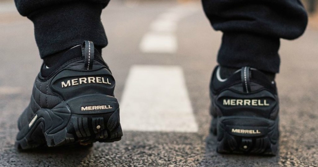 Man walking in Merrell Shoes