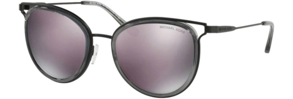 Michael Kors Havana Black Rounded Sunglasses