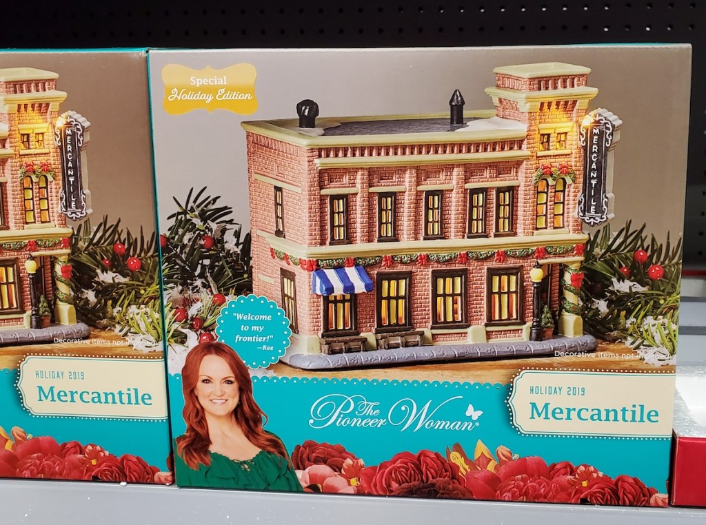 Pioneer Woman Mercantile Village on shelf