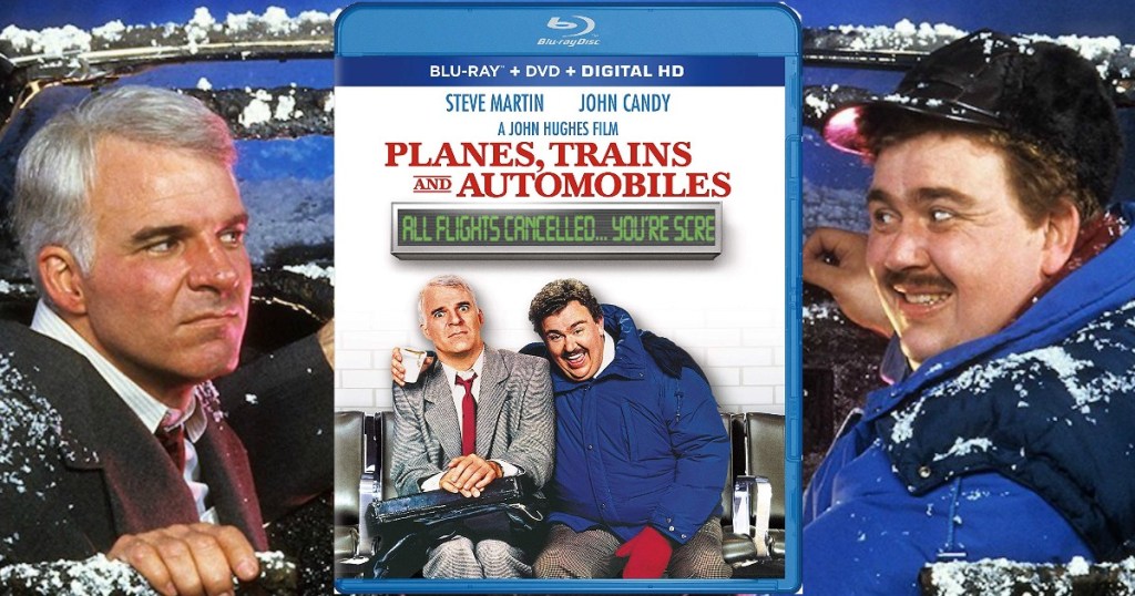 Planes, Trains, and Automobiles on Blu-ray with movie scene