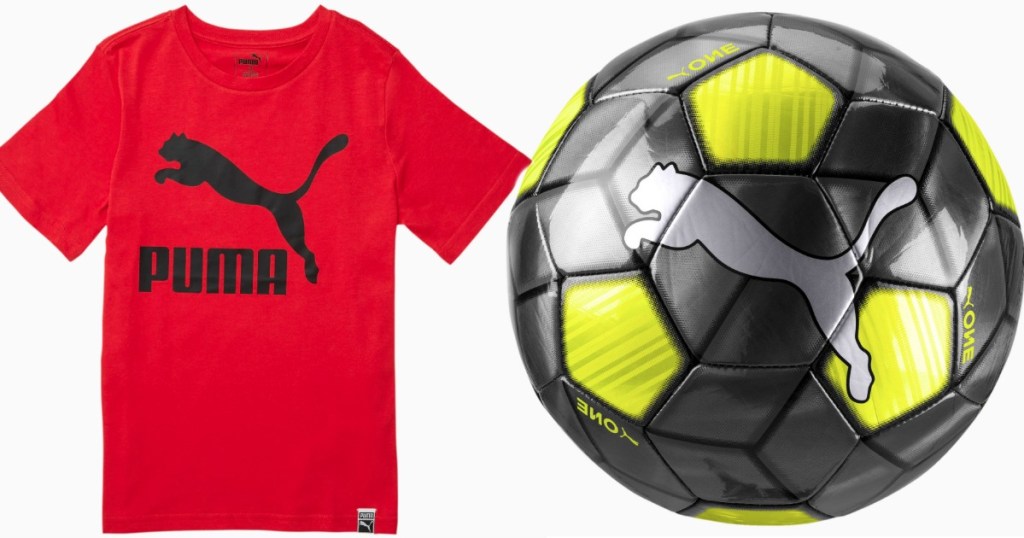 Puma Tee and Soccer Ball