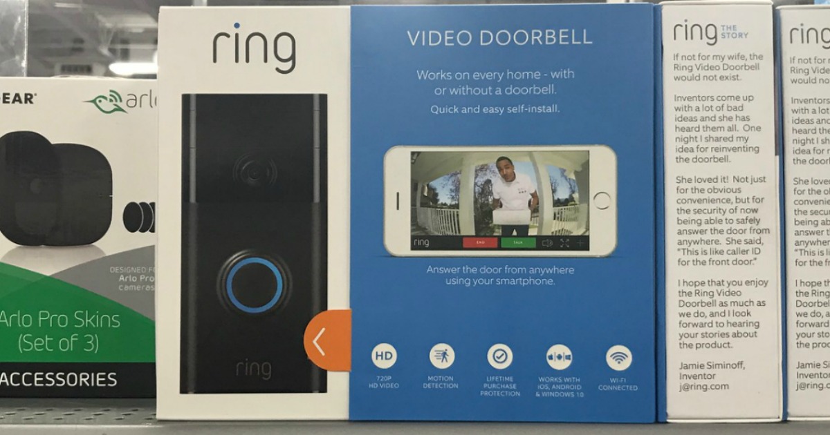 Ring video doorbell in package