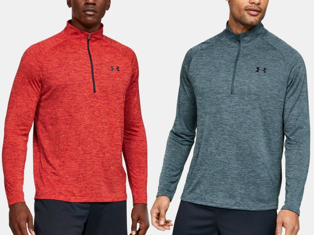 Two men wearing Under Armour jackets