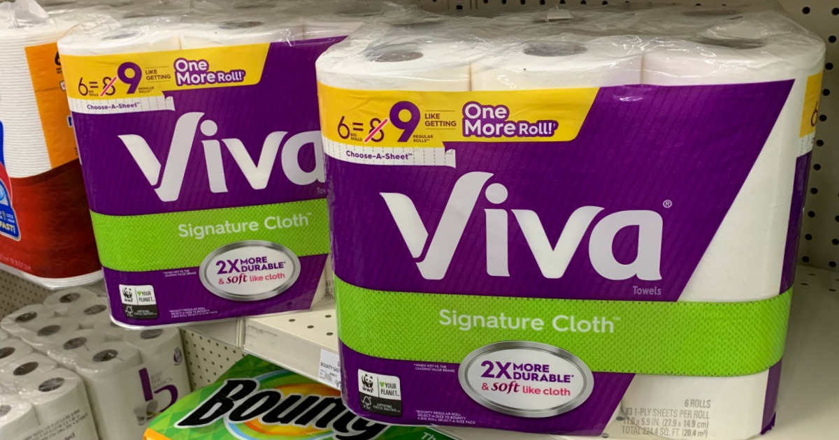 Viva paper towels on shelf