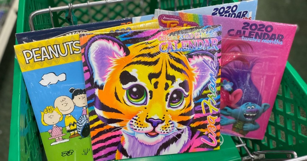 Wall Calendars in Dollar Tree Cart