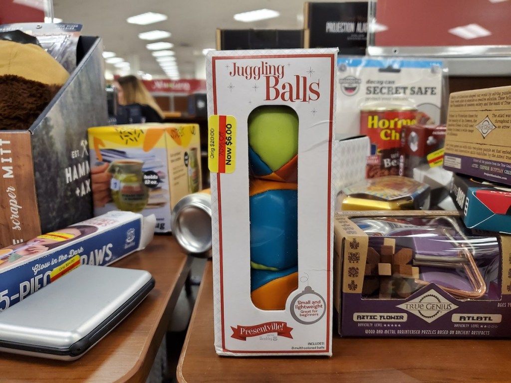 Wembley Juggling Balls on shelf at Kohl's