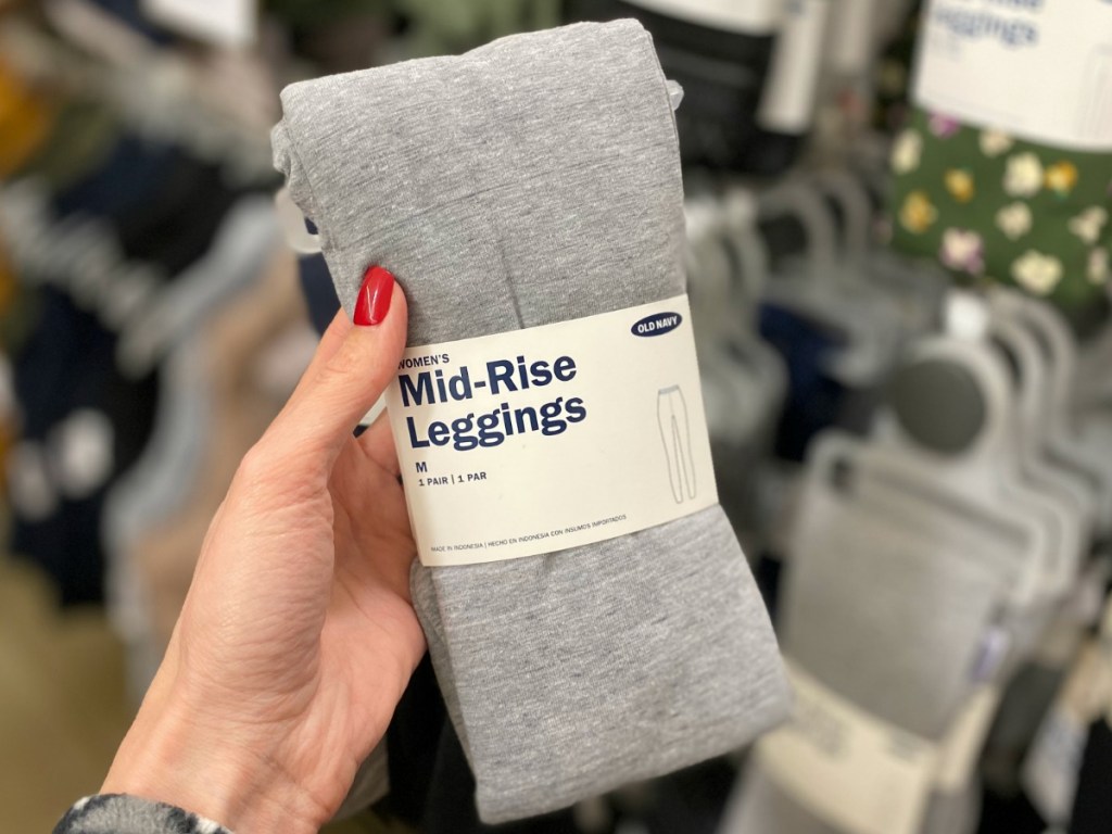 Women's Old Navy leggings in package in gray