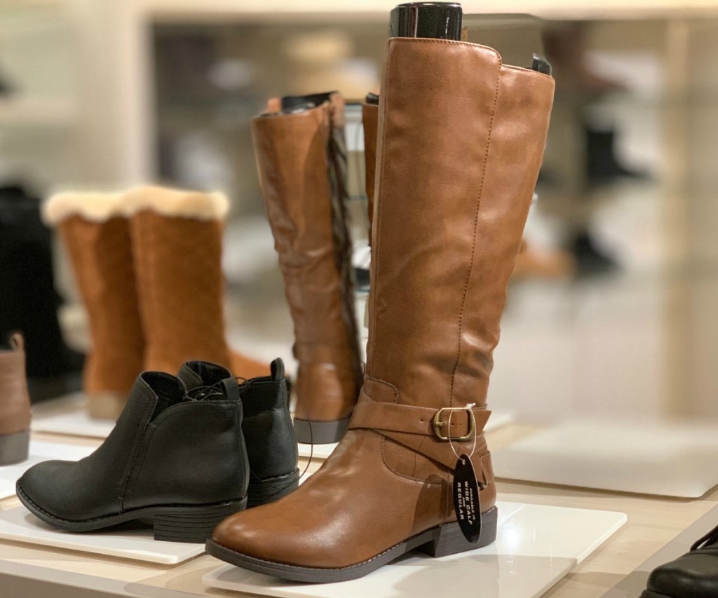 Women's Riding Boots on display at Macy's