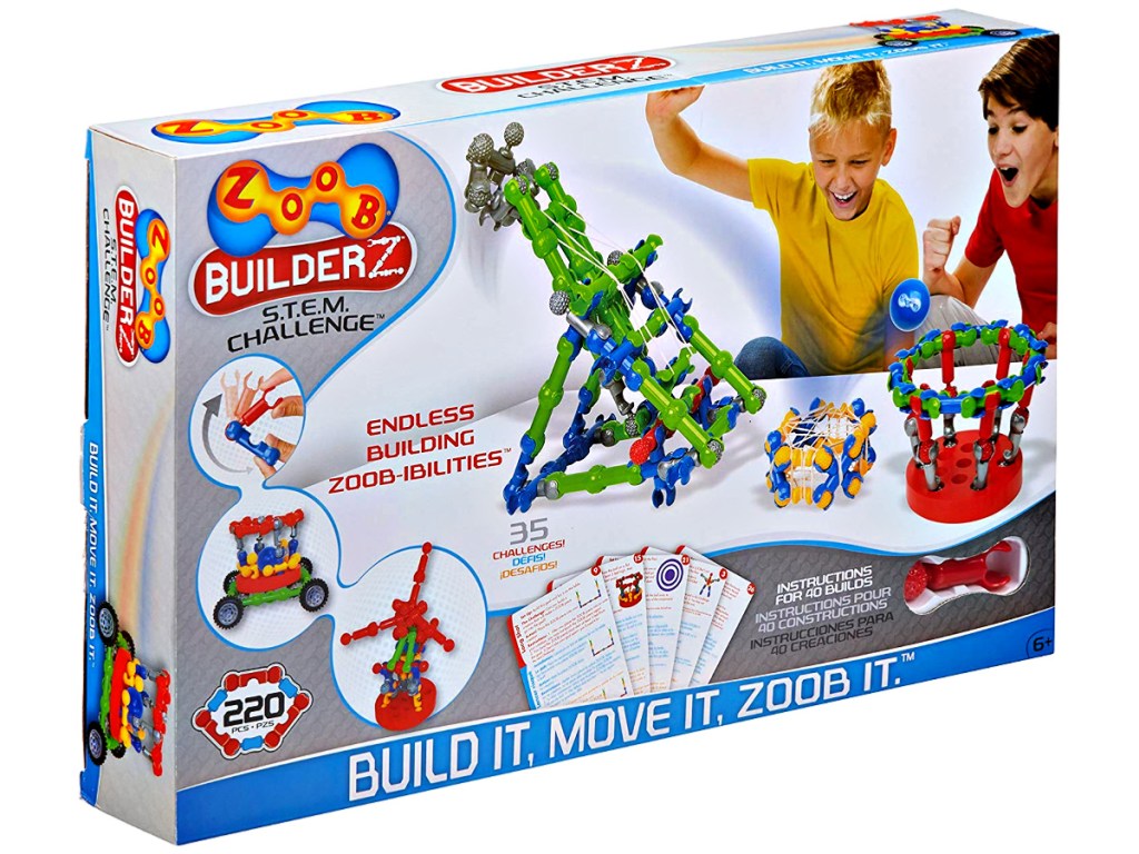 ZOOB BuilderZ S.T.E.M. 220-Piece Challenge Moving Building Modeling System