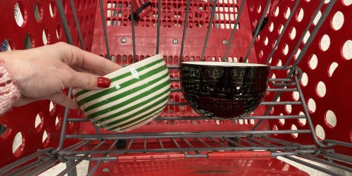 Look for These Ceramic Holiday Bowls at Target – Only $3 in Bullseye’s Playground