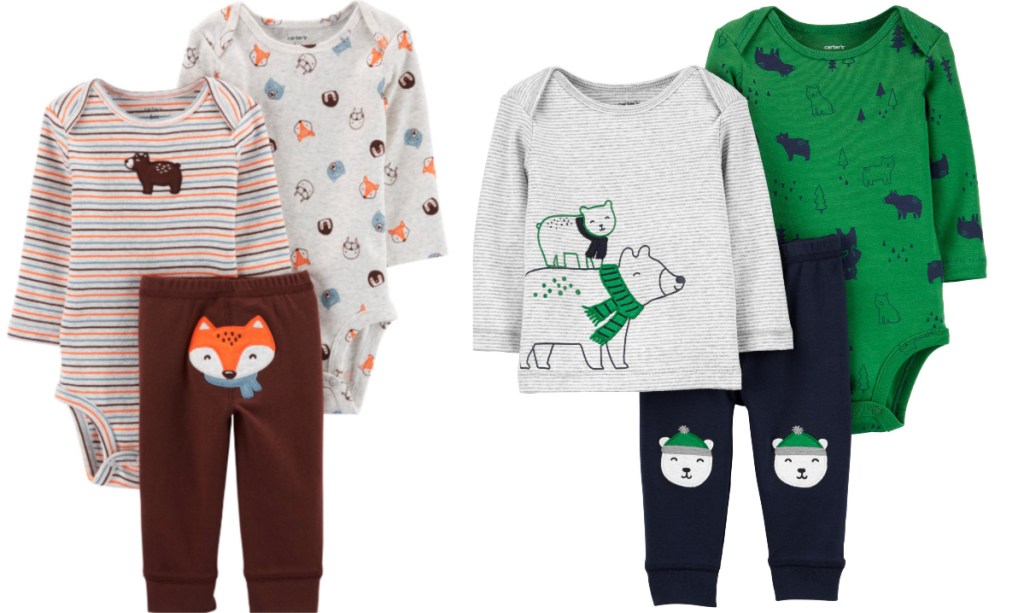 3-piece carters bodysuit and pants sets