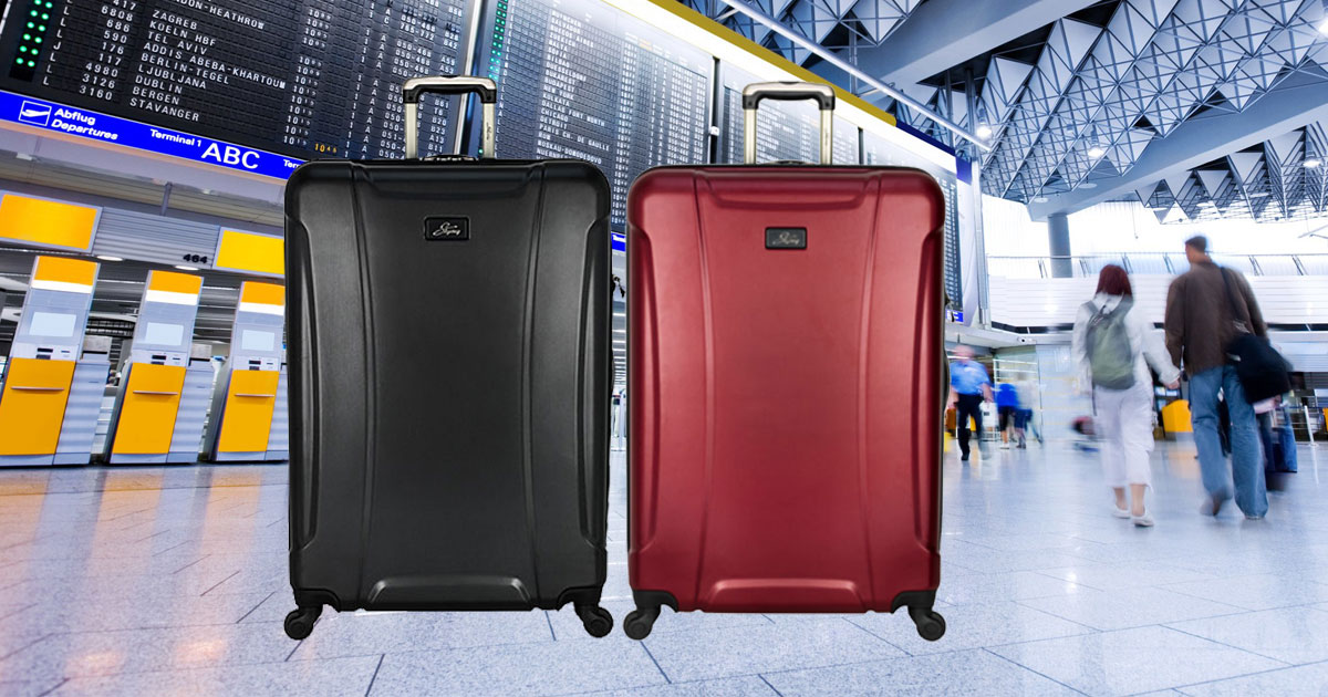 Skyway Chesapeake 2.0 28" Hardside Spinner Luggage in an airport