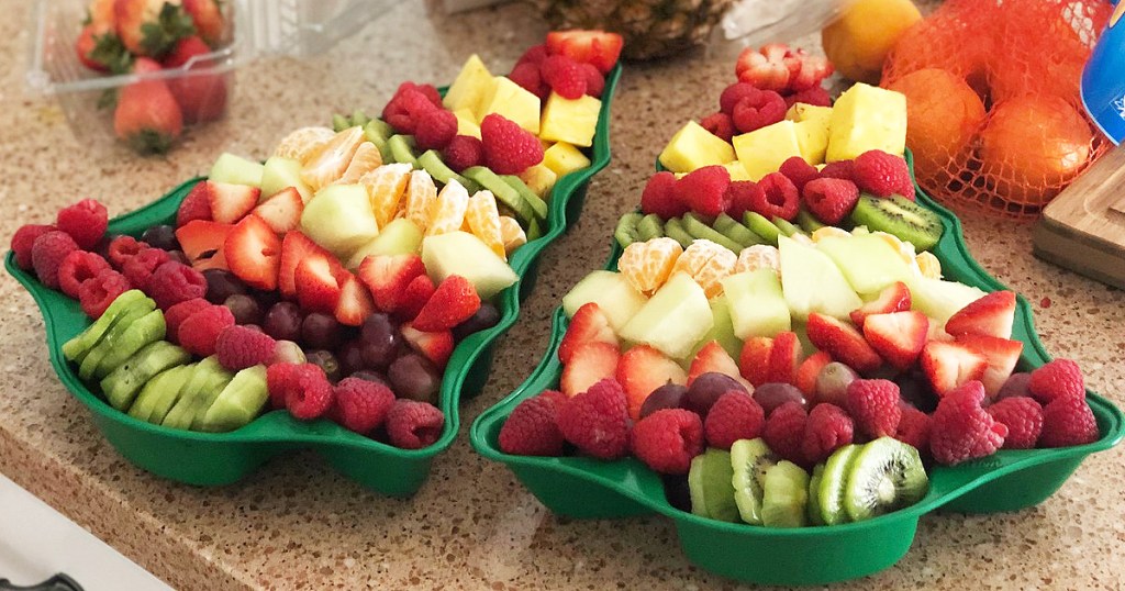 christmas tree fruit platter