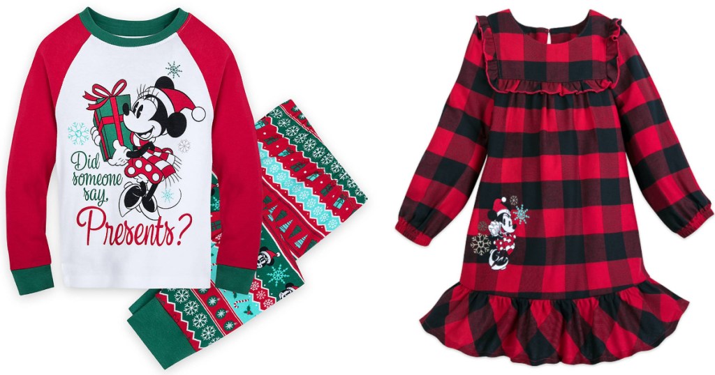 disney girls christmas pajama sets