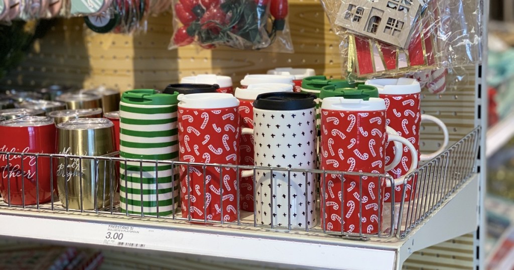 holiday travel mugs at Target