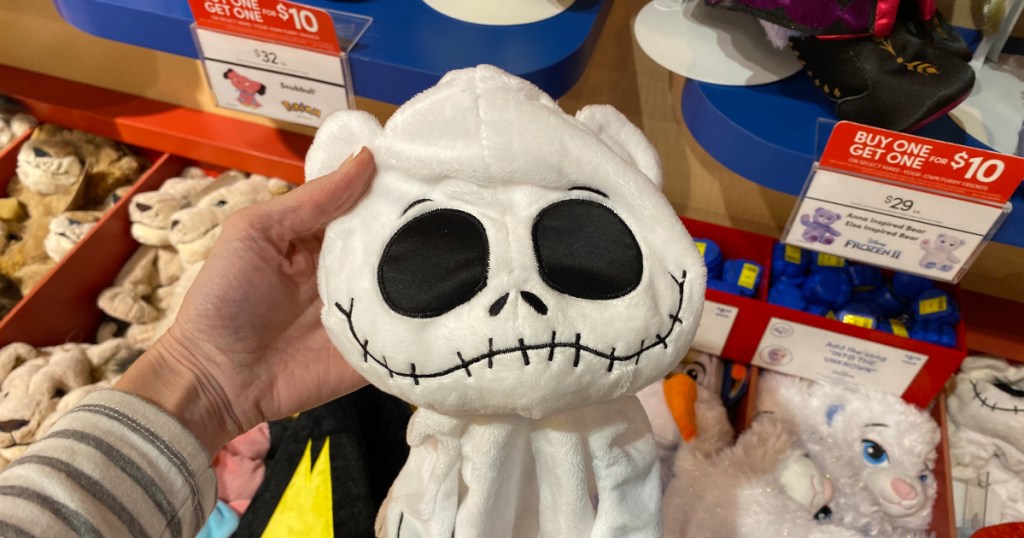 empty Jack Skellington at Build a Bear