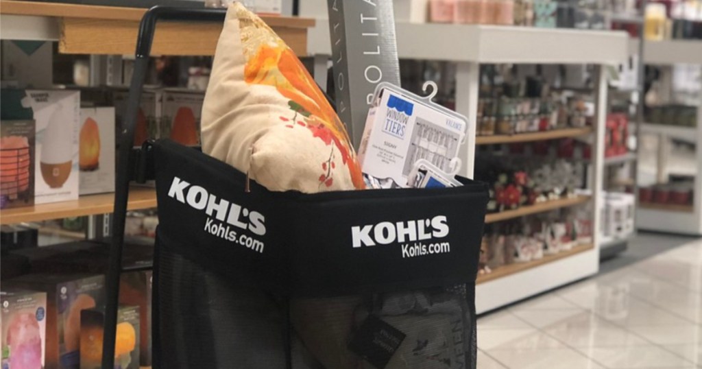 kohl's cart full of items