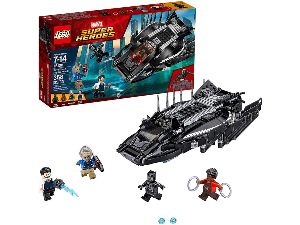 stock image of LEGO Marvel Super Heroes Royal Talon Fighter Attack 76100 set