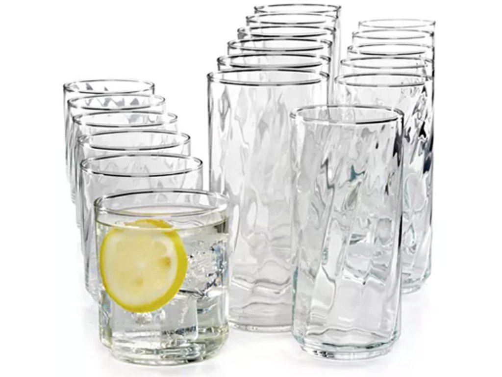 Luminarc Rumba 18-Piece Glassware Set stock image