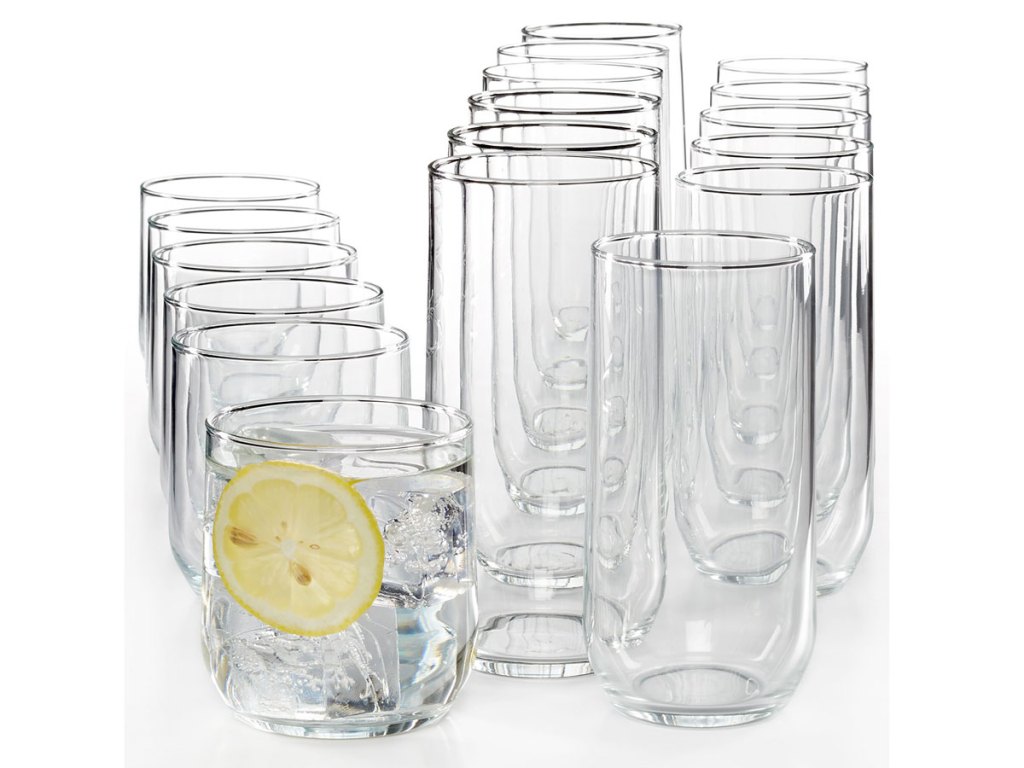 Luminarc Mode 18-Piece Glassware Set stock image