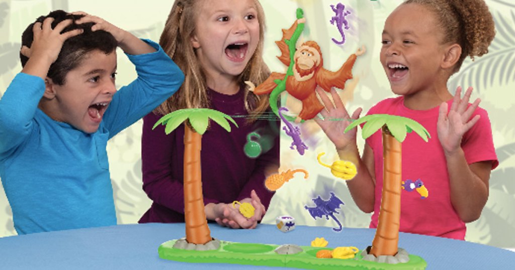 kids playing and laughing with the orangutwang game