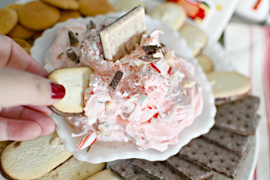 peppermint cheesecake dip