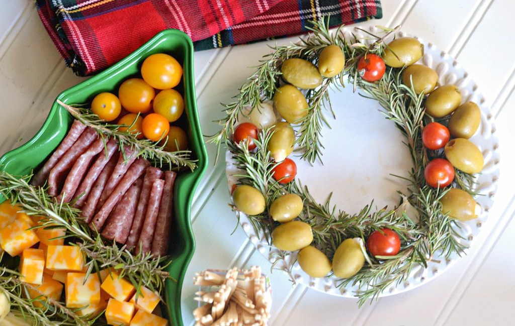 rosemary appetizer christmas platter