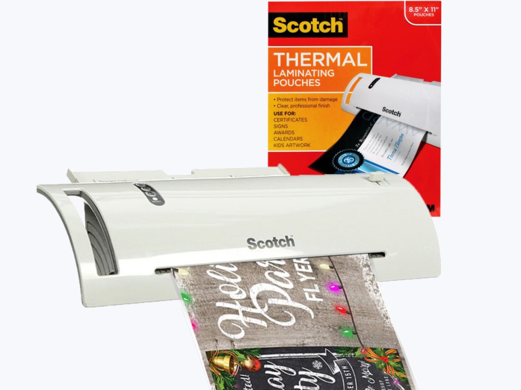 Scotch Thermal Laminator with 52 Laminating Pouches