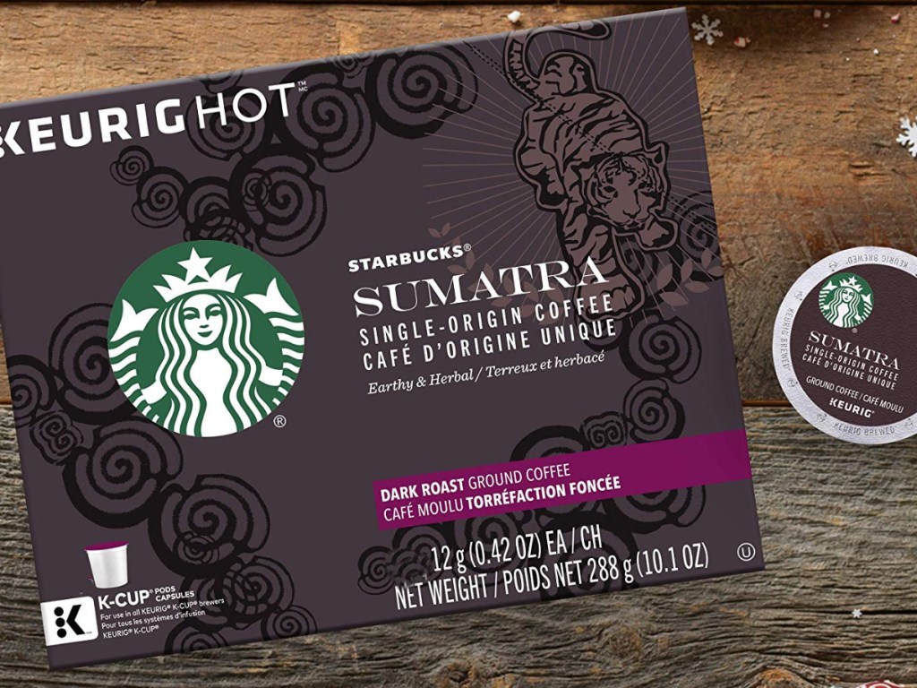 starbucks sumatra k-cups