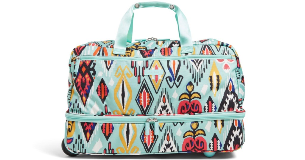 vera bradley wheeled luggage bag