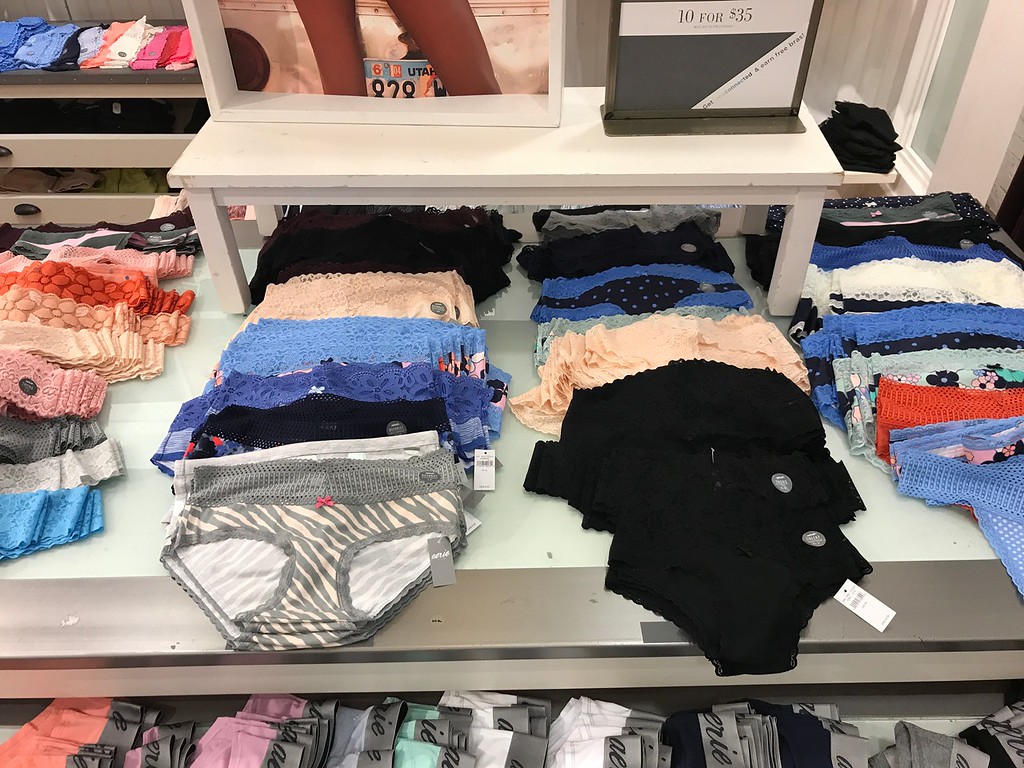 Aerie Undies in the store