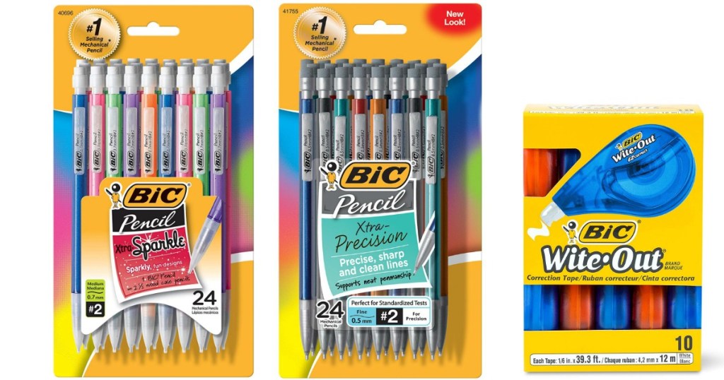 2 packages of BIC mechanical pencils and wite-out