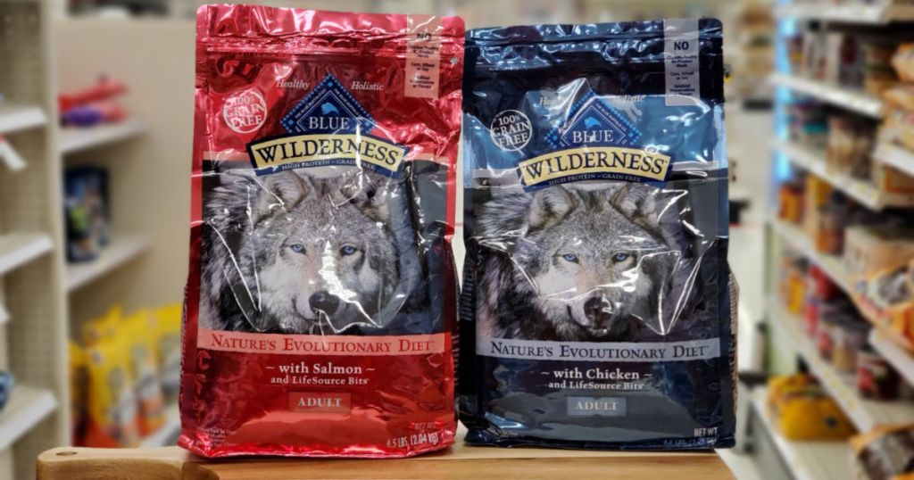 two bags of Blue Wilderness Dog Food in target