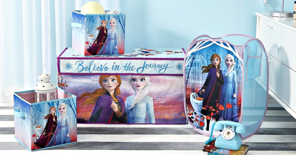 Disney Frozen 2 Kids Anna and Elsa Whole Room Solution Toy Storage Set