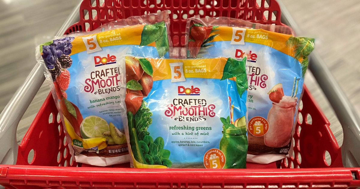 Dole Crafted Smoothies Blends Just $6 After Cash Back at Target (Regularly $10)