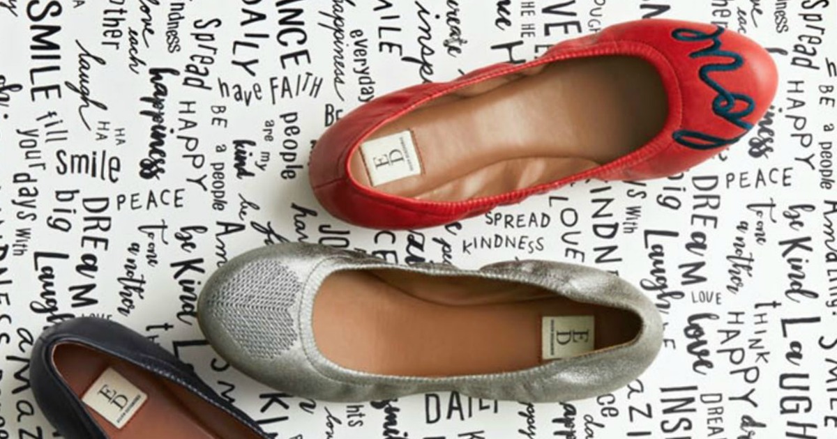 Ellen Degeneres Shoes sitting on paper with kind words written on it