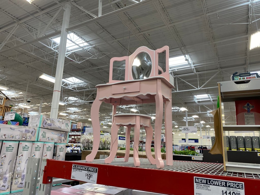 Girls Vanity Set on display at Sam's