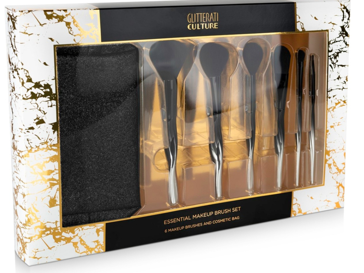 glitterati culture makeup brush set