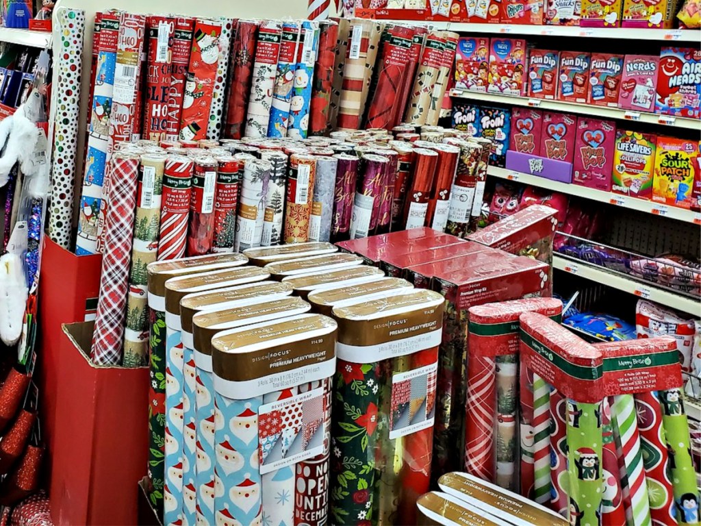 Holiday wrapping paper at CVS