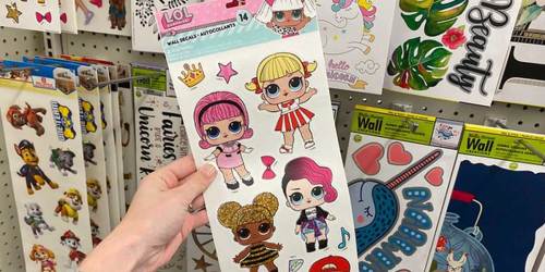 Wall Decals Only $1 at Dollar Tree | L.O.L. Surprise!, JoJo Siwa, & More