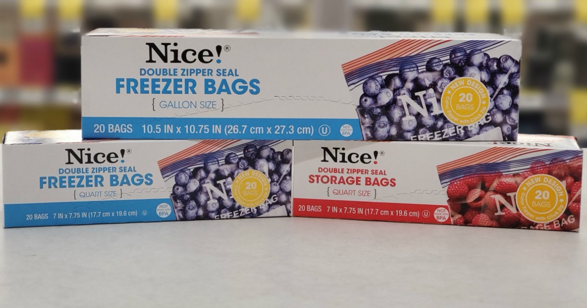 Buy One, Get TWO Free Nice! Storage & Trash Bags at Walgreens