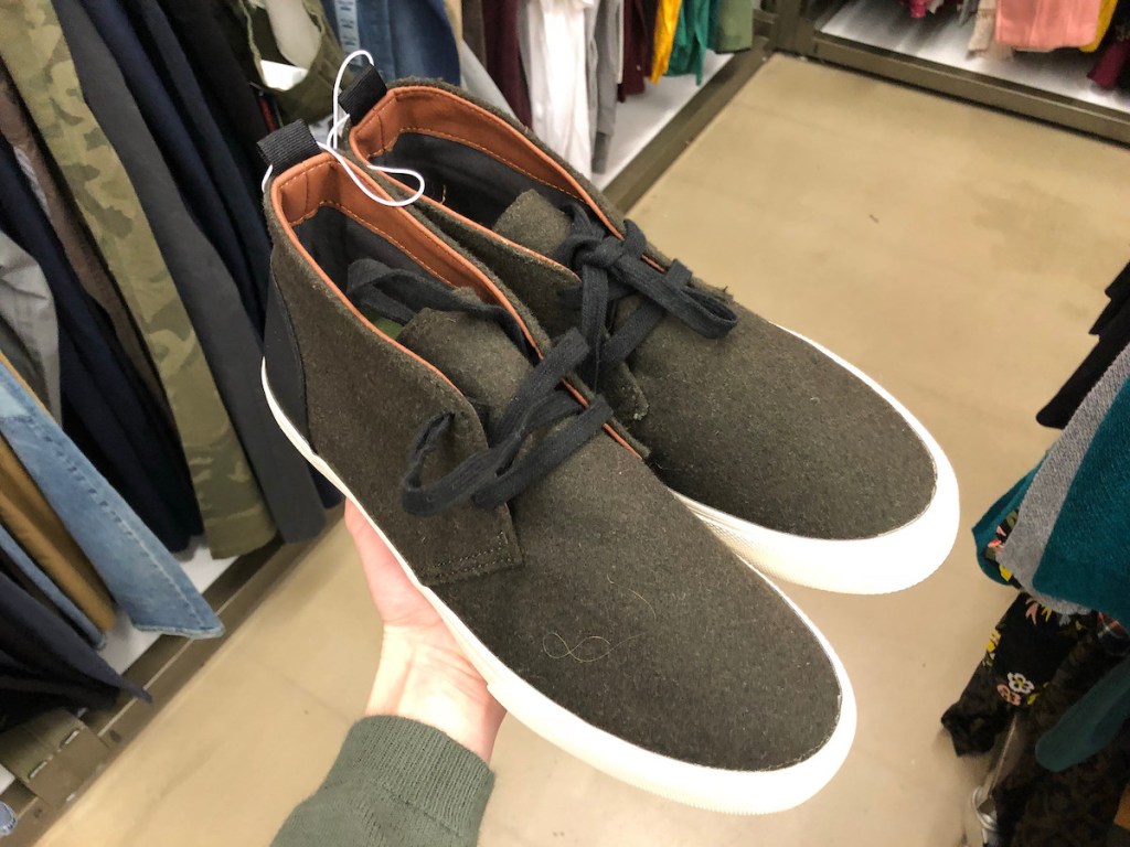 olive green high top mens shoes at old navy