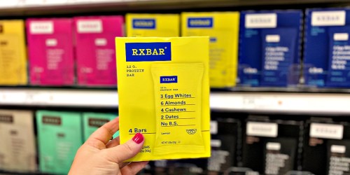 New Printable RXBar Coupons = 65% Off Protein Bars After Cash Back at Target + More