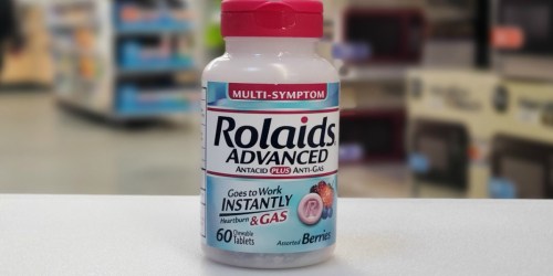 New $2/1 Rolaids Printable Coupon = Advanced Antacid 60-Count Bottle Just $1.84 at Walmart