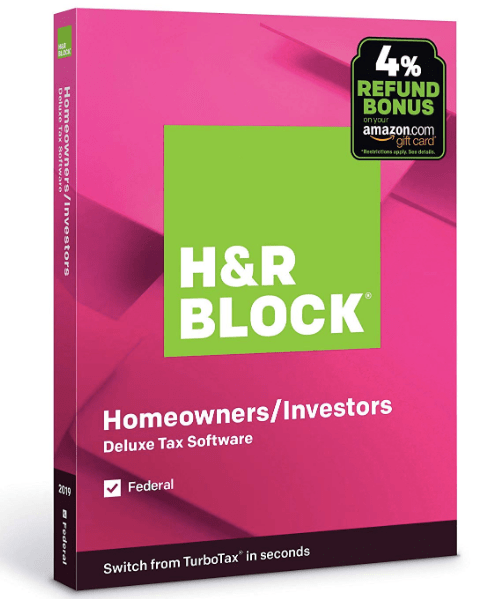 H&R Block Tax disc