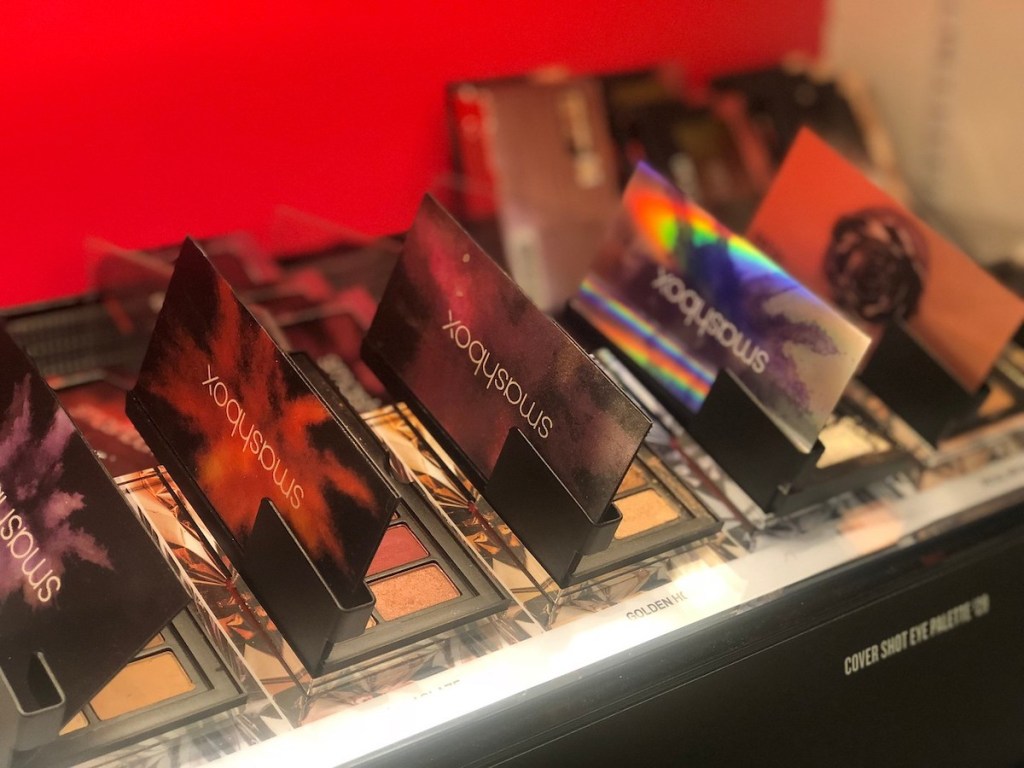 multiple smashbox eyeshadow palettes in store