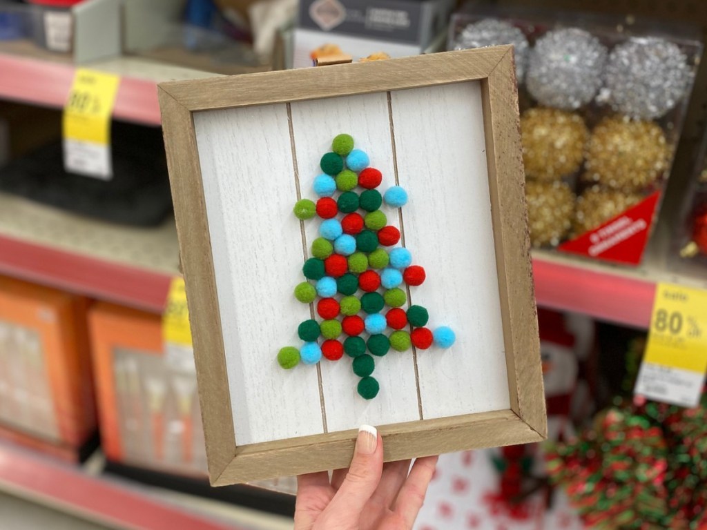 Walgreens Pom Pom Wood Sign