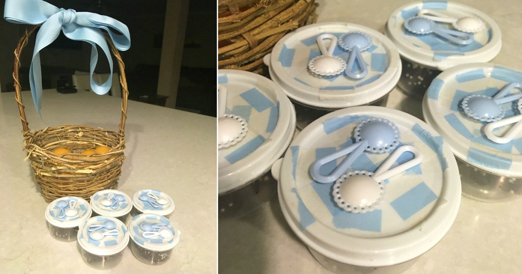 baby shower dollar tree materials